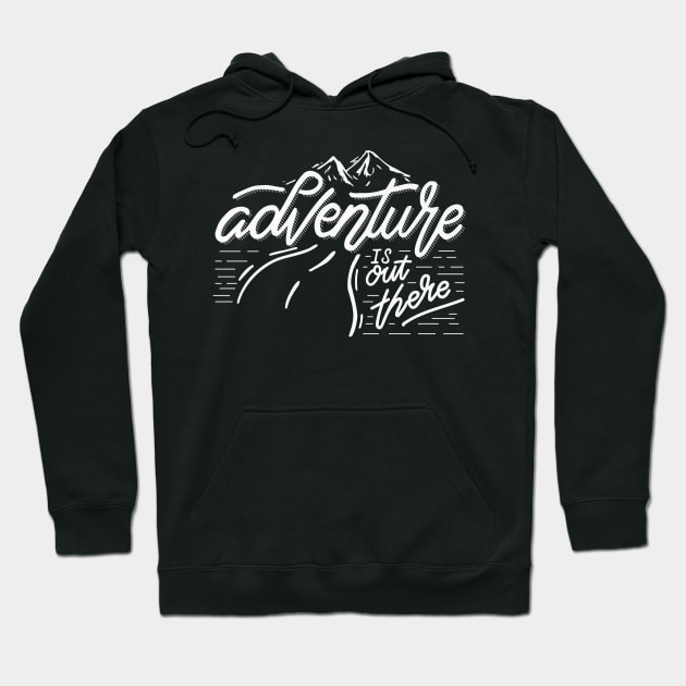 Adventure is Out There Hoodie by arkhamstudio